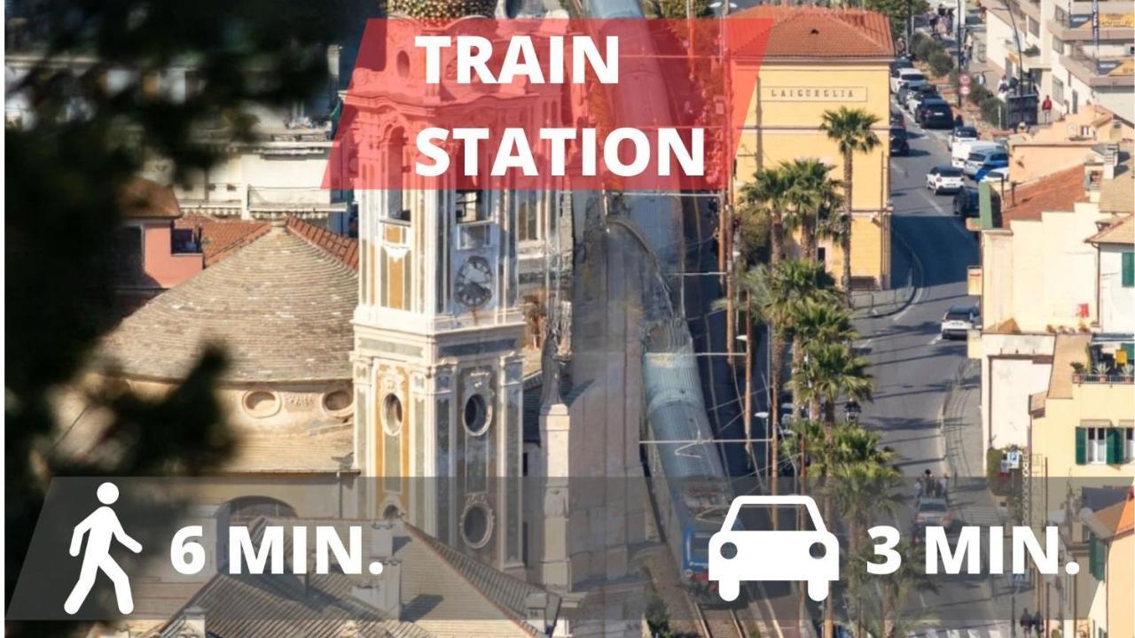 Vista Mare & 300Mt Da Spiaggia Con Freeparking E Ac Laigueglia Εξωτερικό φωτογραφία