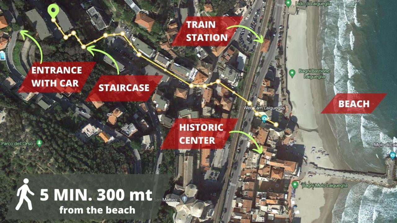 Vista Mare & 300Mt Da Spiaggia Con Freeparking E Ac Laigueglia Εξωτερικό φωτογραφία